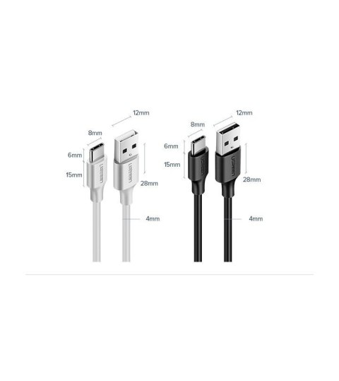 Kabel przewód USB - USB-C 3A 3m czarny