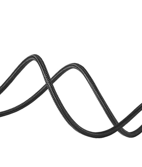 Kabel przewód kątowy w mocnym oplocie USB - USB-C QC 3.0 3A 2m szary