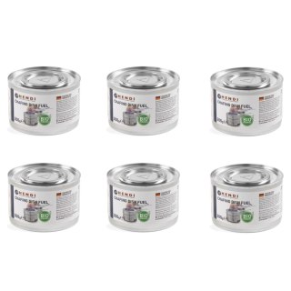 Pasta etanol BIO do podgrzewaczy w puszce zestaw 6x200g - Hendi 194357