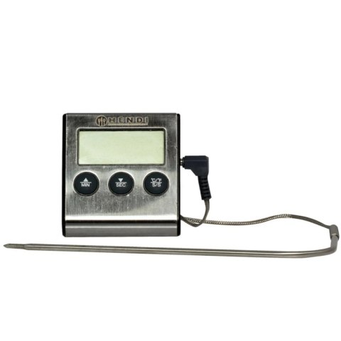 Termometr gastronomiczny do pieczenia z sondą i funkcją timera - Hendi 271346