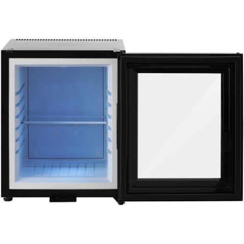 Lodówka chłodziarka hotelowa szklane drzwi minibarek zamykany na klucz 58W 25L