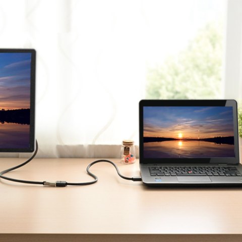 Przedłużacz przejściówka kabla HDMI 2.0 4K 1m czarny