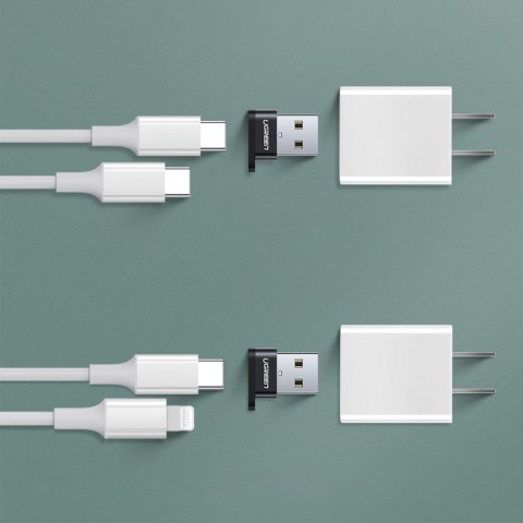 Przejściówka adapter gniazdo z wtyczki USB-C na USB czarny
