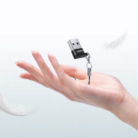 Przejściówka adapter gniazdo z wtyczki USB-C na USB czarny