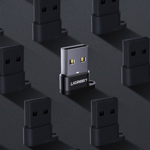 Przejściówka adapter gniazdo z wtyczki USB-C na USB czarny