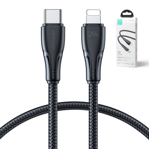 Przewód kabel iPhone Surpass Series USB-C - Lightning 20W 1.2m czarny