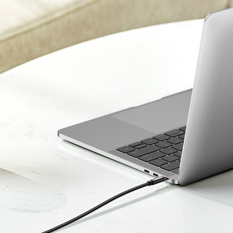 Wytrzymały kabel przewód audio AUX w oplocie minijack 3.5 mm 1.5m niebieski