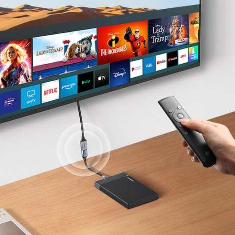 Wytrzymały przedłużacz kabla przewodu USB 3.0 5Gb/s 1m szary