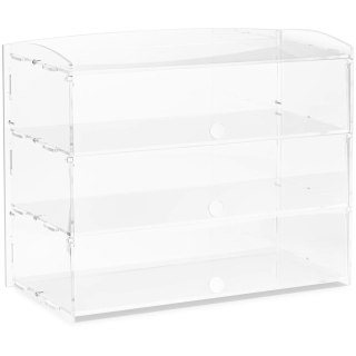 Witryna cukiernicza bufetowa na ciasta desery muffiny z akrylu 3 półki