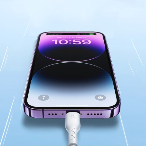 Kabel przewód do iPhone Flash-Charge Series USB-C - Lightning 30W 1m czarny