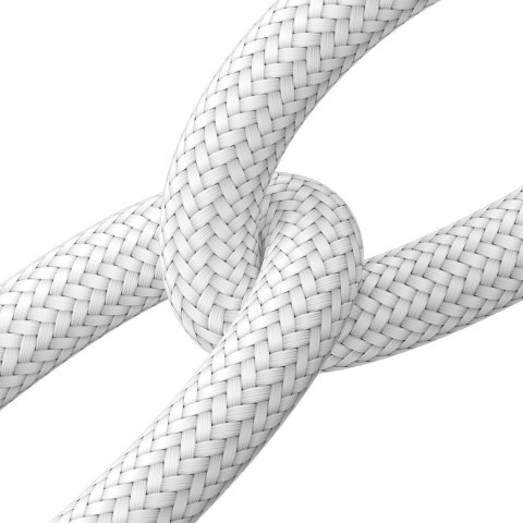 Wytrzymały kabel do iPhone A10 Series w oplocie USB-C - Lightning 20W 2m biały