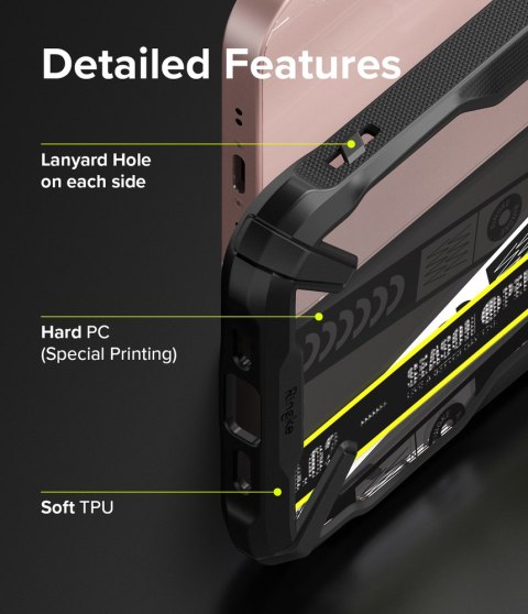 Etui pancerny pokrowiec z ramką iPhone 13 mini Fusion X Design Ticket band czarny