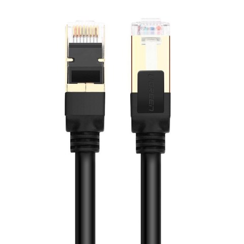 Kabel przewód patchcord sieciowy LAN RJ45 Cat 7 STP 10Gbps 2m czarny