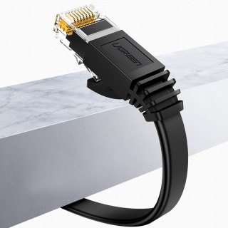 Płaski kabel sieciowy patchcord RJ45 LAN Ethernet Cat. 6 2m czarny