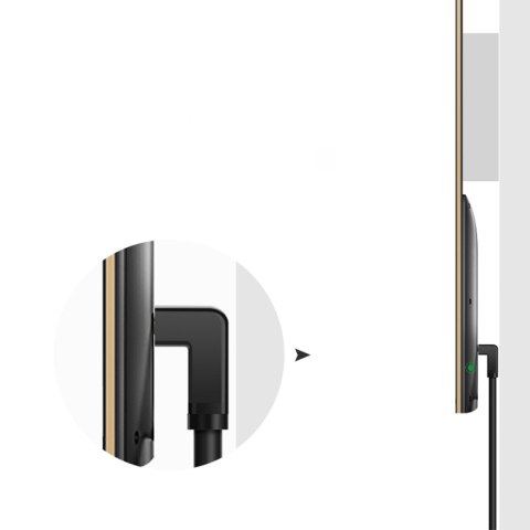 Kabel przewód HDMI 4K z wtyczką kątową 2m czarny