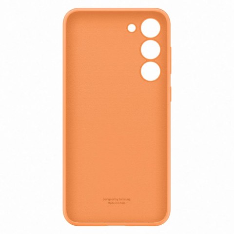 Etui silikonowy pokrowiec Samsung Galaxy S23+ Silicone Cover pomarańczowe