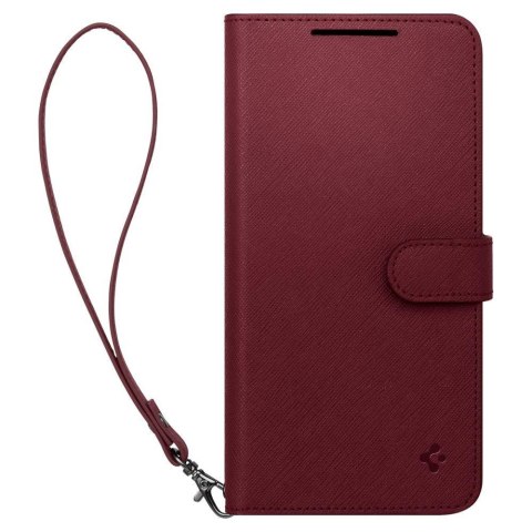 Etui z portfelem i kieszonka na kartę Galaxy S23+ Wallet S Plus burgundowe
