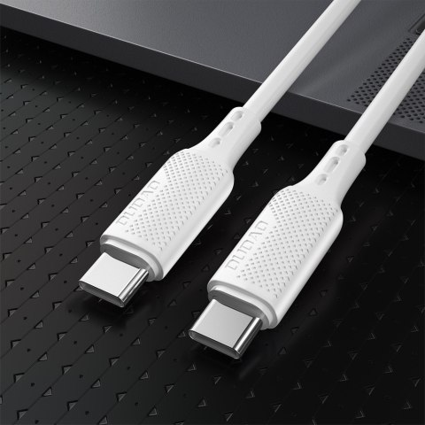 Kabel przewód USB-C do ładowania i transferu danych 100W PD 1m biały