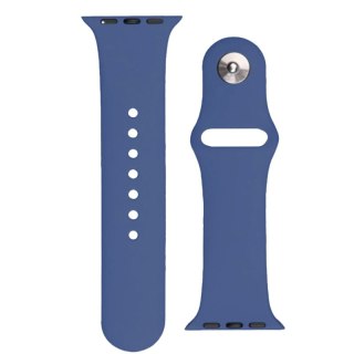 Silikonowy pasek do zegarka Apple Watch 2-9/SE 38/40/41mm Silicone Strap APS ciemnoniebieski