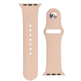 Silikonowy pasek do zegarka Apple Watch 2-9/SE 38/40/41mm Silicone Strap APS piaskowy