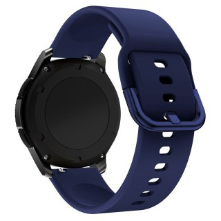 Uniwersalny silikonowy pasek do smartwatcha Silicone Strap TYS szer. 20mm ciemnoniebieski