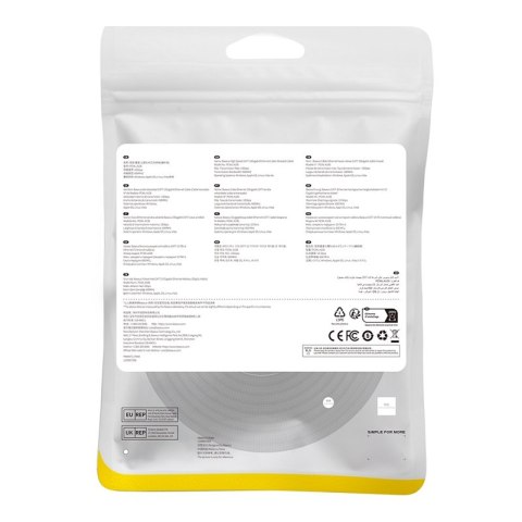 Szybki kabel sieciowy LAN RJ45 cat.7 10Gbps plecionka 15m czarny