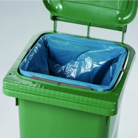 Metalowa ramka do zamocowania worka na śmieci na koszu kuble 240L