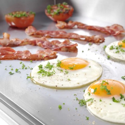 Płyta grzewcza grillowa Profi Line gładka do pracy ciągłej 2400W - Hendi 203149