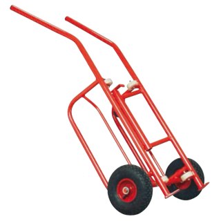 Wózek do transportu beczek koła pompowane z dętkami 200l nośność 300kg