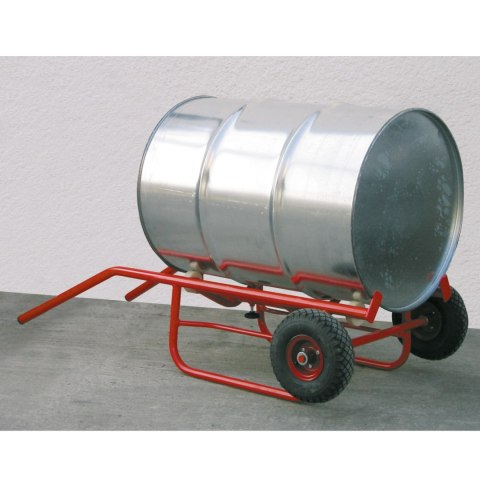 Wózek do transportu beczek koła pompowane z dętkami 200l nośność 300kg