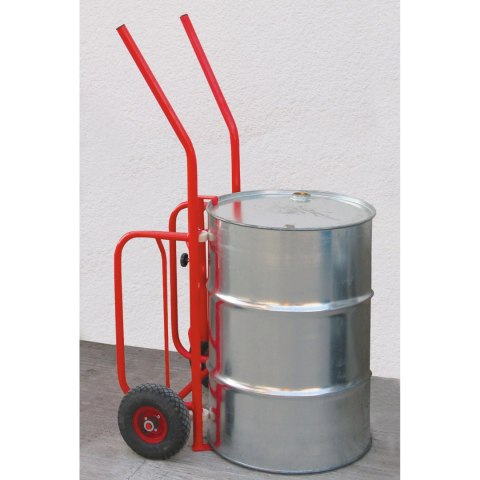 Wózek do transportu beczek koła pompowane z dętkami 200l nośność 300kg