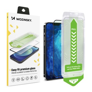 Szkło hartowane 9H z ramką montażową do iPhone 14 Plus Premium Glass czarne