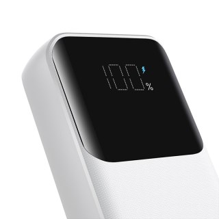 Mini powerbank 10000mAh z wbudowanymi kablami JR-PBC06 30W biały