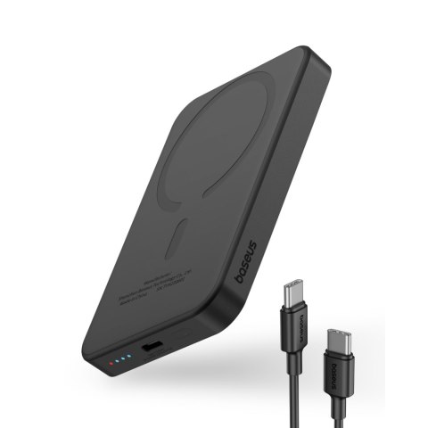 Mini powerbank 5000mAh 20W + kabel USB-C 20V / 3A czarny