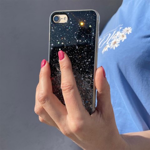Błyszczące etui pokrowiec z brokatem Samsung Galaxy M51 Star Glitter różowy
