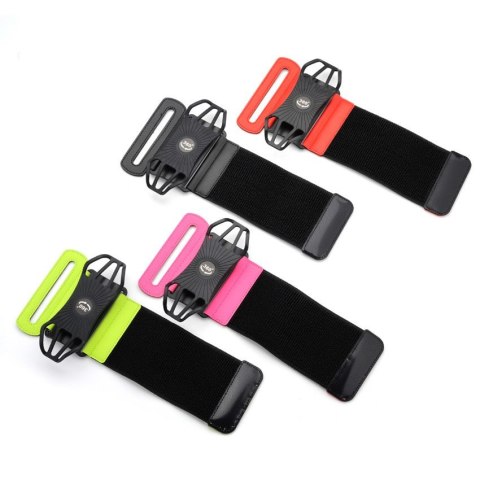 Uchwyt na telefon do 6'' na nadgarstek opaska sportowa do biegania pracy czarny