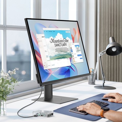 Kabel przewód przejściówka mini HDMI - HDMI 8K 2m szary