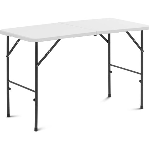 Stół cateringowy ogrodowy składany 120 x 60 x 74.5 cm biały