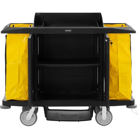 Wózek hotelowy serwisowy do sprzątania na klucz 2 worki 162 x 60 x 127 cm