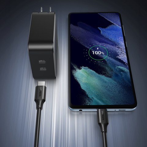 Kabel przewód USB-C PD QC 100W 5A 480Mb/s 1.5m czarny