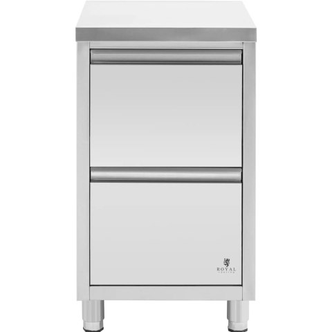 Szafka gastronomiczna wolnostojąca 2 szuflady STAL 50 x 60 x 87 cm