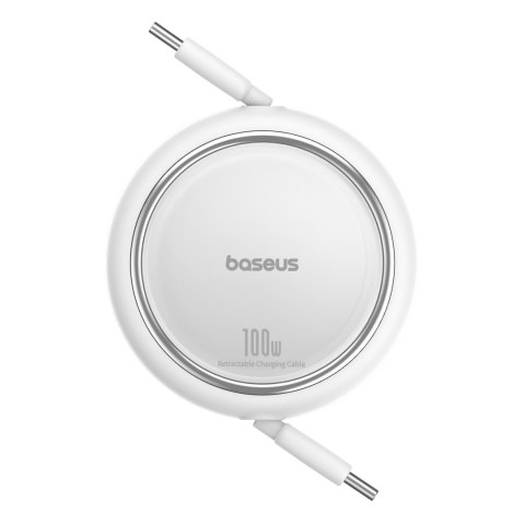 Kabel przewód wysuwany zwijany USB-C 100W Free2Draw Mini 1m biały