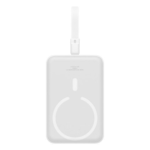 Mini Powerbank MagSafe 10000mAh 20W z kablem Lightning do iPhone 0.3m biały