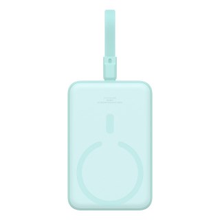 Mini Powerbank MagSafe 10000mAh 20W z kablem Lightning do iPhone 0.3m niebieski