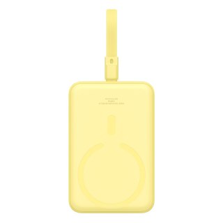 Mini Powerbank MagSafe 10000mAh 20W z kablem Lightning do iPhone 0.3m żółty