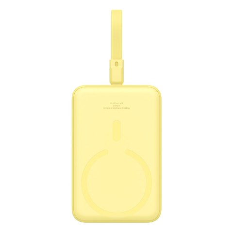 Mini Powerbank MagSafe 10000mAh 20W z kablem Lightning do iPhone 0.3m żółty