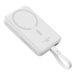 Mini Powerbank MagSafe 10000mAh 30W z kablem USB-C 0.3m biały