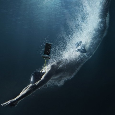 Wodoodporny pokrowiec etui na telefon do 7.2'' na basen plażę czarny