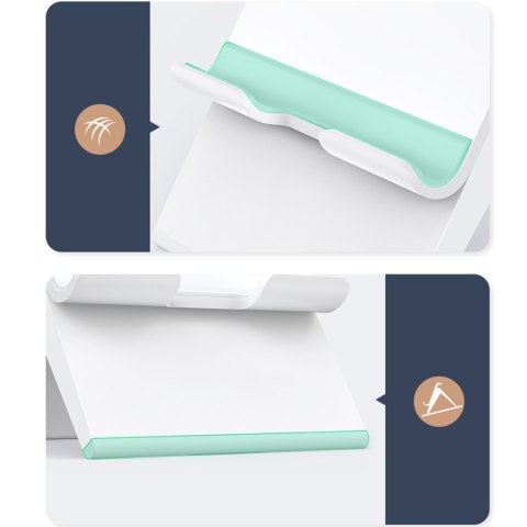 Składana podstawka na telefon tablet z regulacją wysokości biała