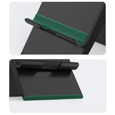 Składana podstawka na telefon tablet z regulacją wysokości czarna